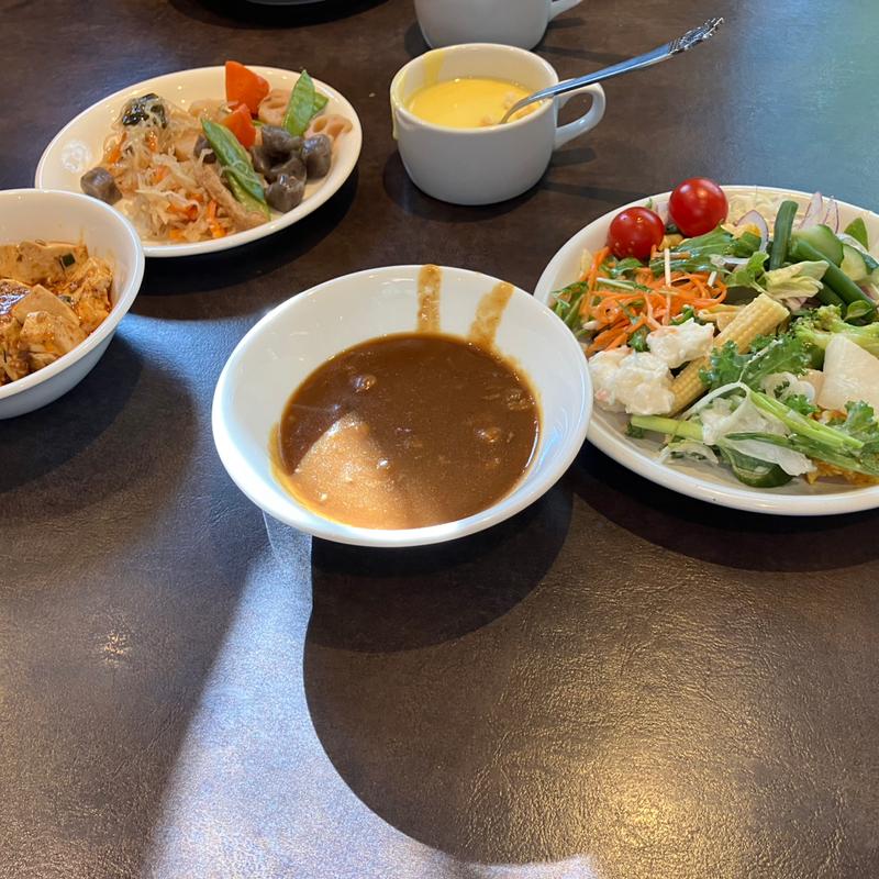 和風ハンバーグサラダバー付き(ステーキのあさくま 三方原店 )