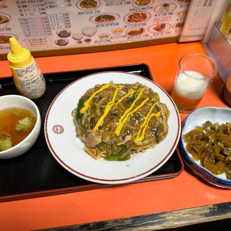 肉焼そば(中山飯店)