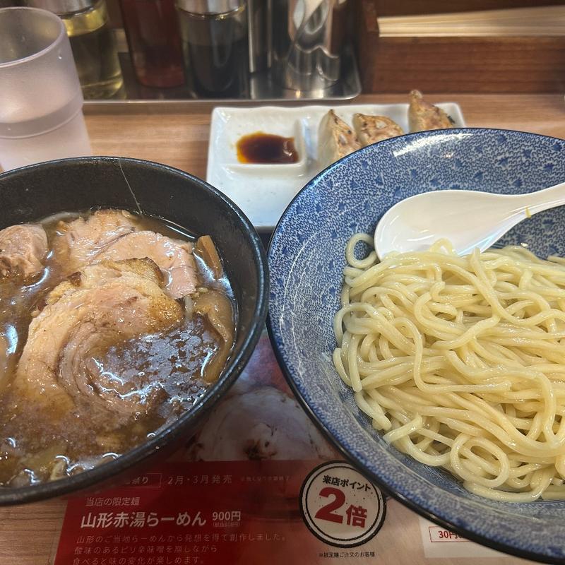 つけ麺味玉Wチャーシュー麺(小川流 八王子みなみ野店)