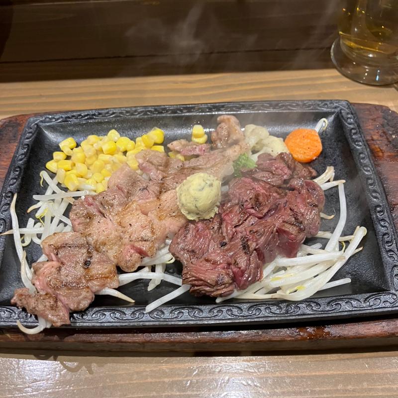 豪快!ビリー＆テキ定食(ビフテキ屋まるり)