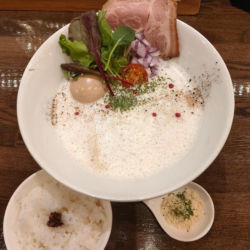 クリーミー泡鶏白湯(麺屋 信成)