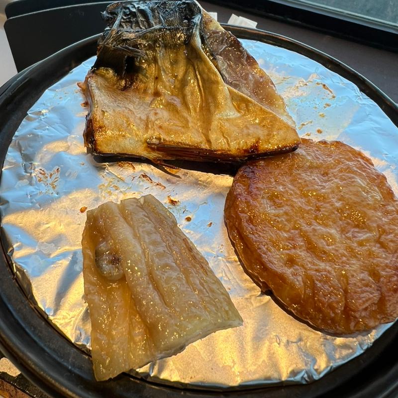 鯖塩焼き 太刀魚味醂干し 平天(南紀白浜 浜千鳥の湯 海舟)