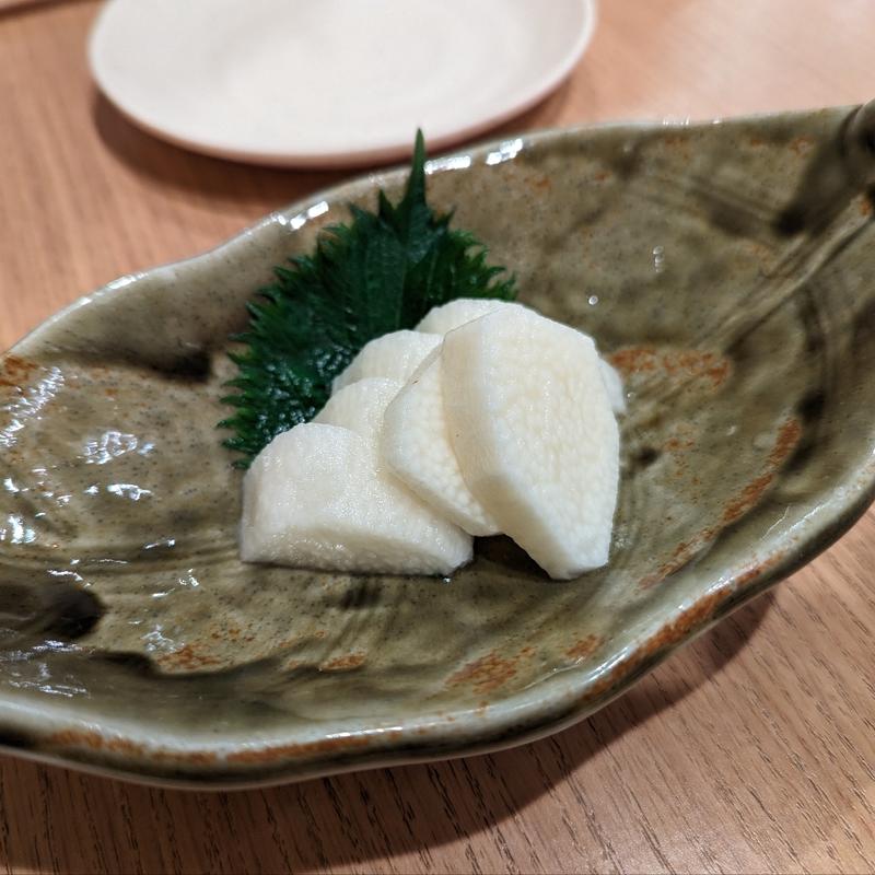 長芋わさび漬け(海鮮原始焼居酒屋 ろば炭魚 赤羽本店)