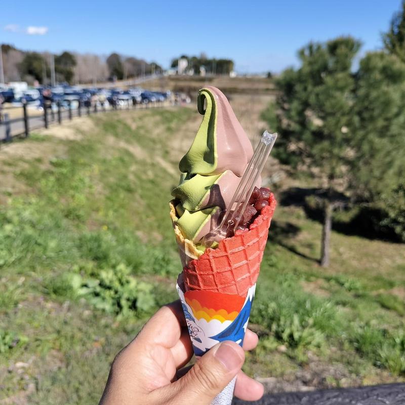 抹茶とあずきMIX (みぶハイウェーパーク )