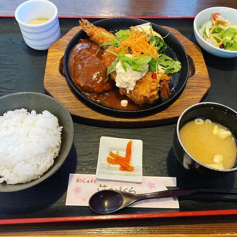 海老フライのよくばり定食(花かまくら 福田店 )