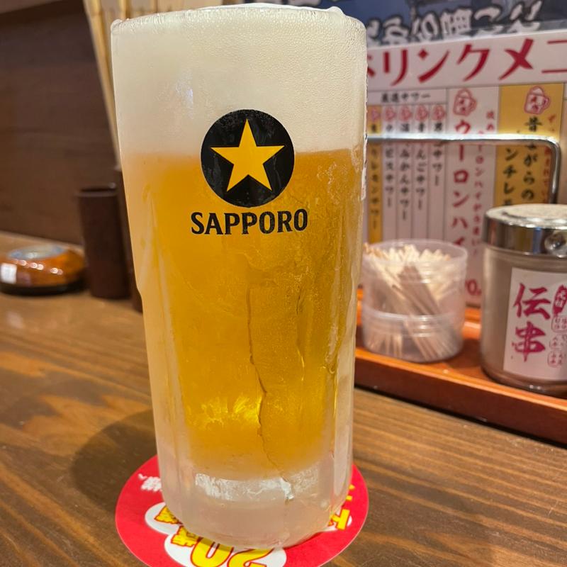 生中 サッポロ黒ラベル(伝串 新時代 津駅前店)