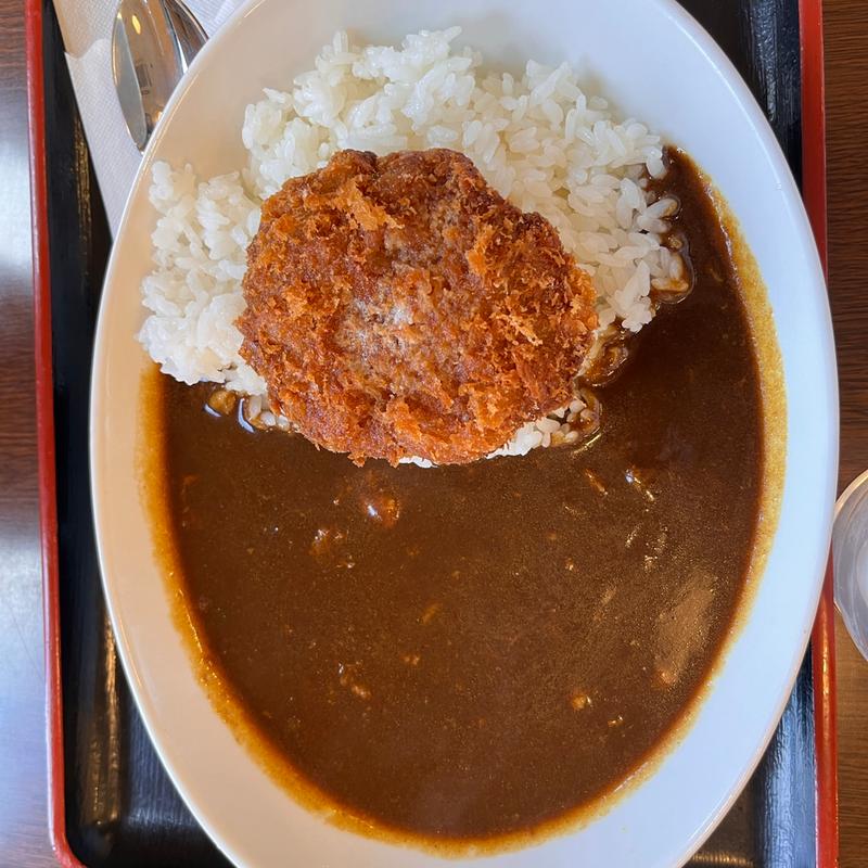 選べるカレーライス　メンチカツ(麺や ほり野 麺工房、ほり野のカレーパン)