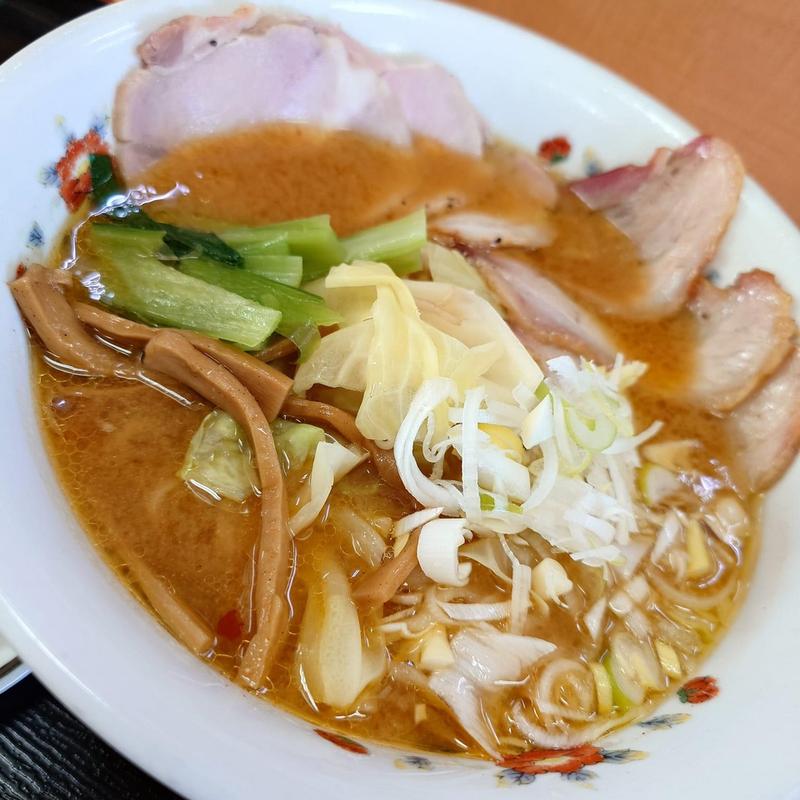 味噌叉焼めん(手打ち中華 天山)