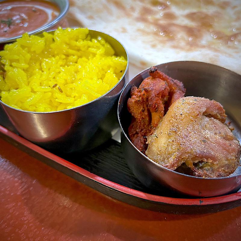 チキンティッカ、マライティッカ、ハーフライス(ビニタ ダイニング 麹町店)