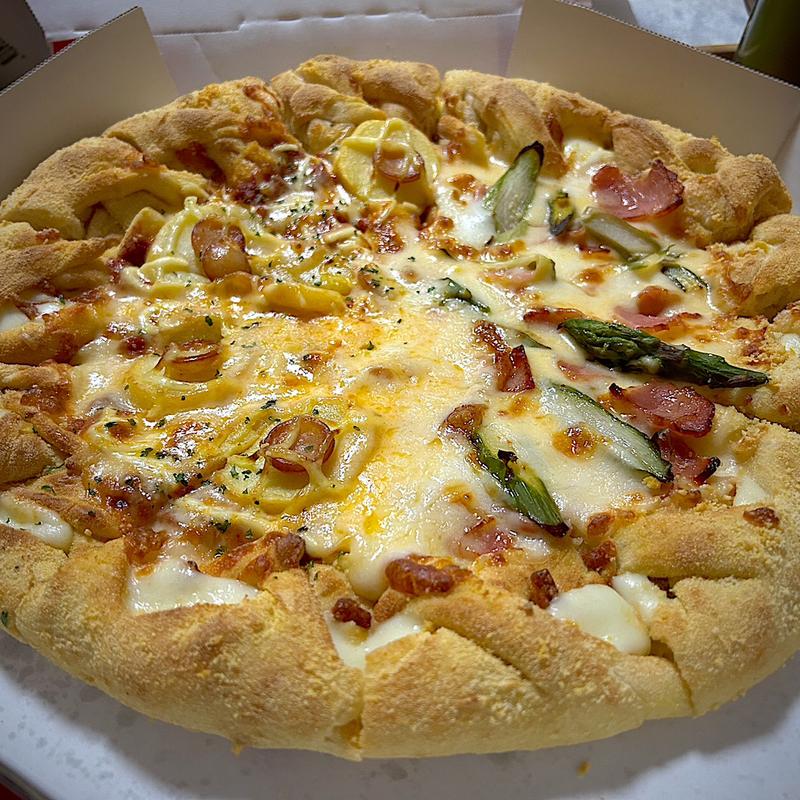 居酒屋アスパラベーコン＆マヨじゃが(チーズロールツイスト)(ドミノピザ 五橋店)