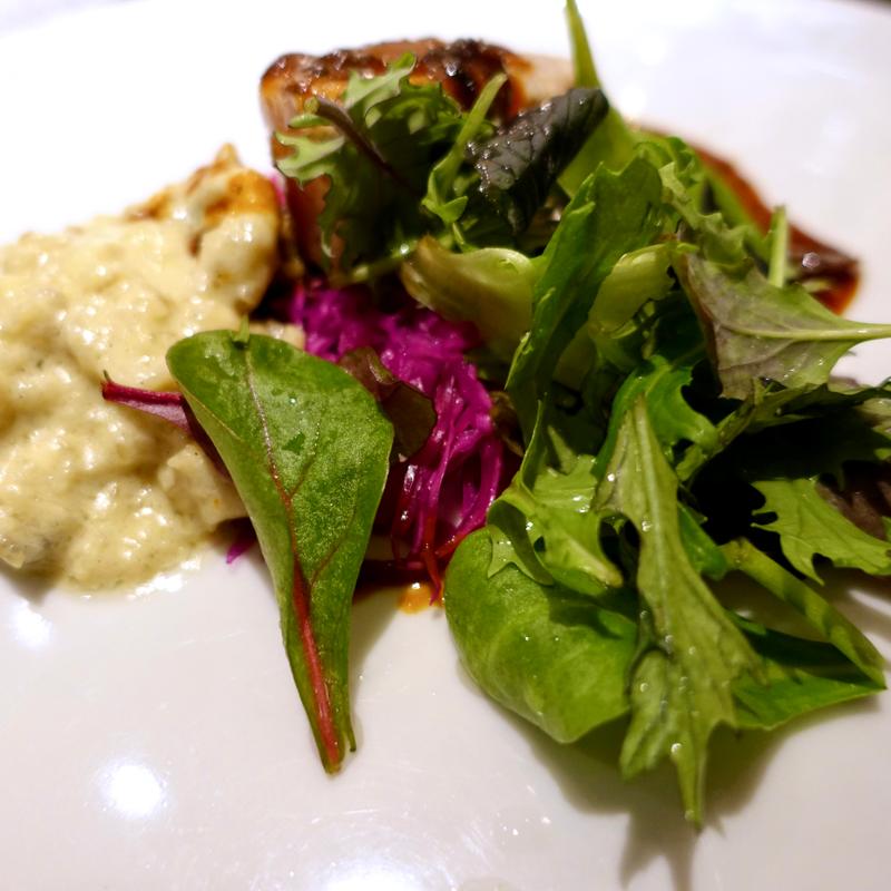 寒鰤と牡蠣のフリカッセ　トリュフソース(キャトルラパン （quatre lapin）)