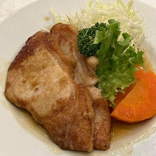 豚ロース生姜焼き コーンポタージュ(レストラン桂)