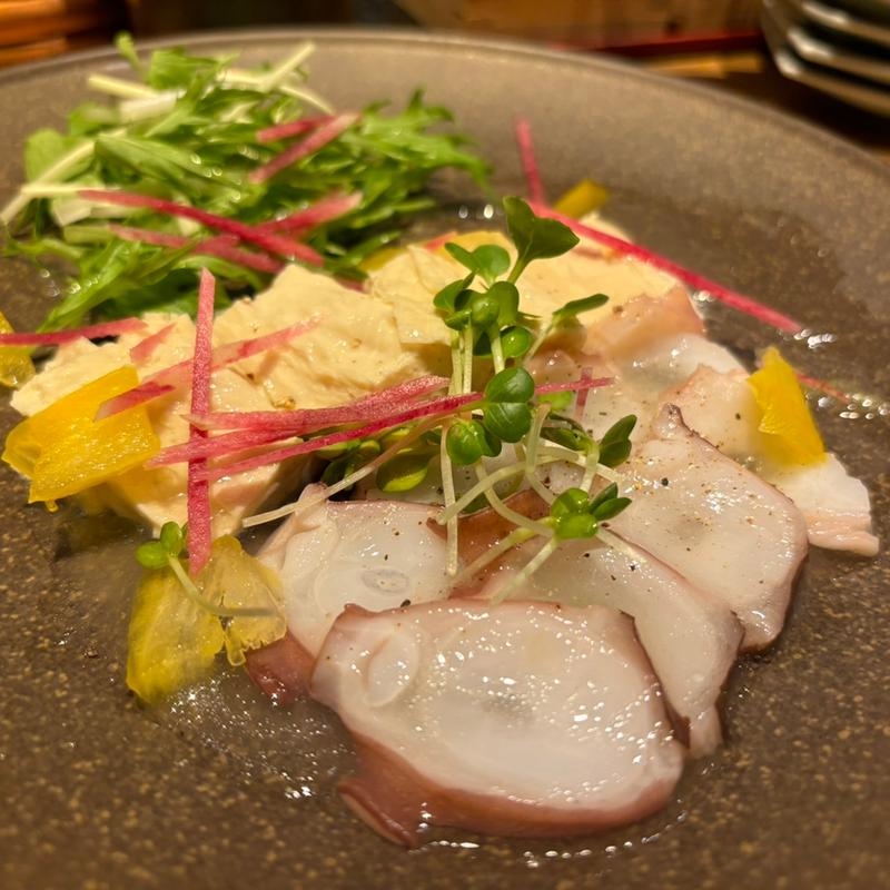 水タコカルパッチョ(京家 きよみず )