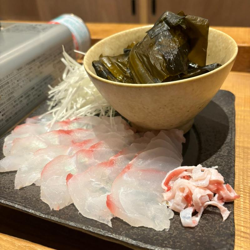 熟成ホウキハタ　鳴門生わかめとしゃぶしゃぶ(tsugumi)