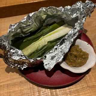 葉玉ねぎのロースト　蕗味噌(tsugumi)