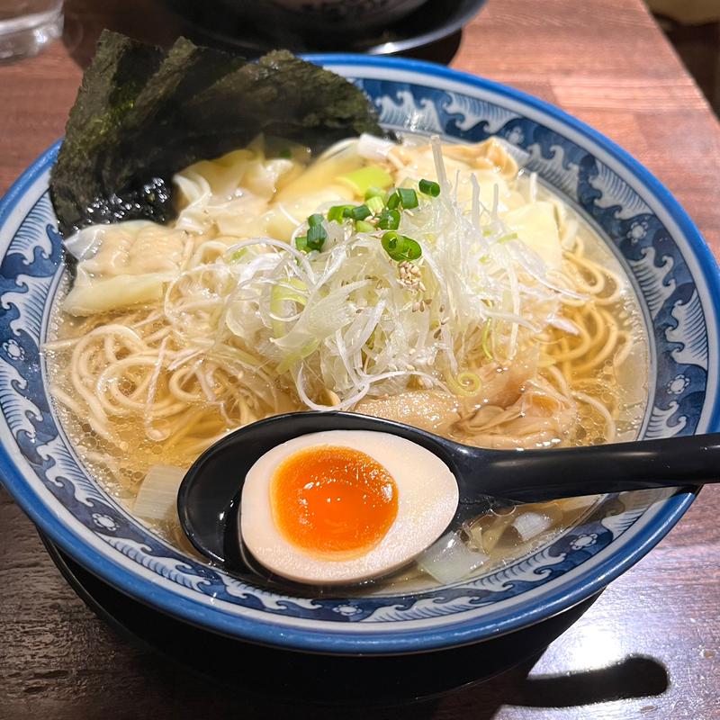 ワンタン麺(和風楽麺 四代目 ひのでや 蓮田本店)