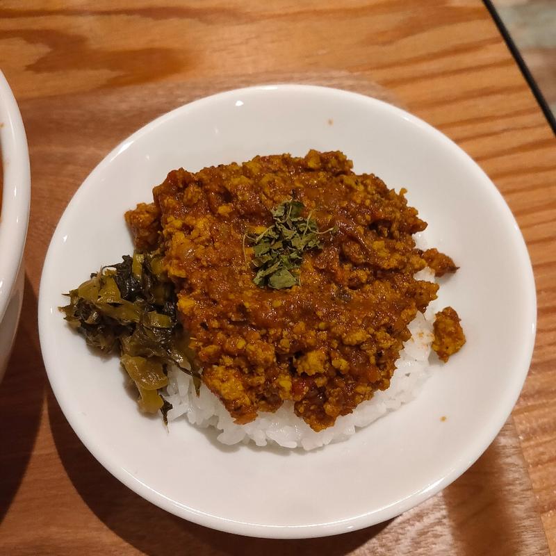 半キーマ飯(スパイスラーメン専門店 SPICE 麺 アッ晴れ)