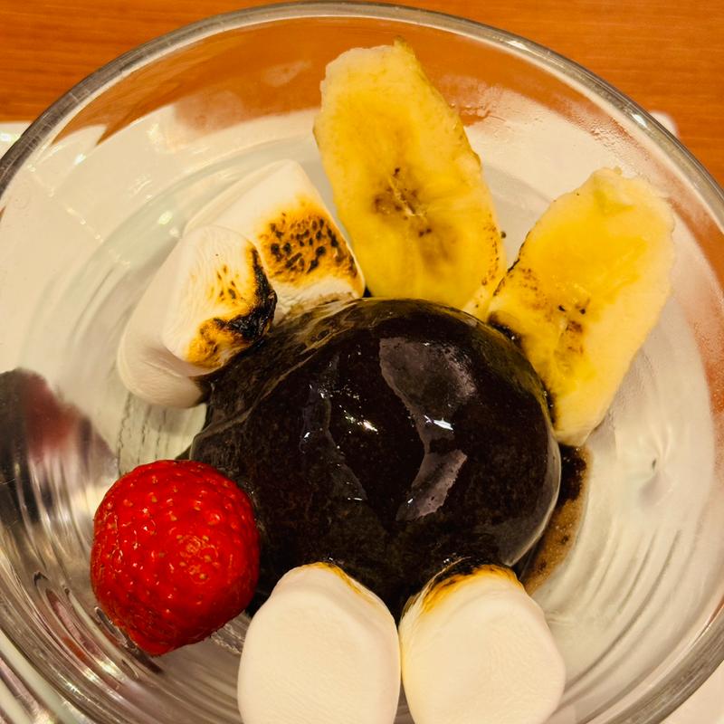 チョコアイスフォンデュ(黒毛和牛と完全個室 焼肉やまと 船橋店)