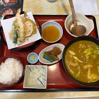 カレーうどん天ぷら定食(サガミ 堺山本店 )