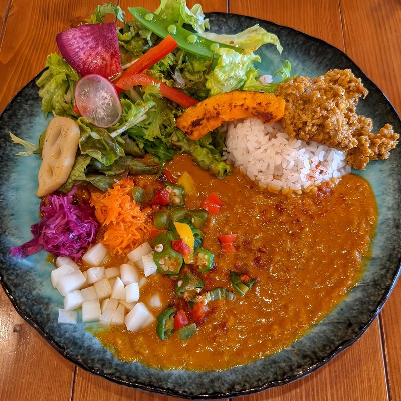 スパイスカレーとキーマ(ONE cafe)