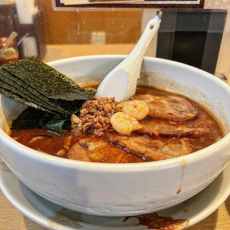 魚介味噌ラーメン1.5倍盛り(麺屋優創)
