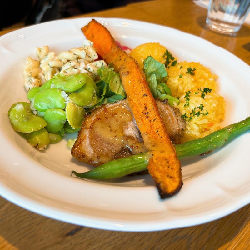 ポルケッタとグリル野菜のデリプレートハニーマスタードソース(アフタヌーンティー・ティールーム新潟伊勢丹3F)