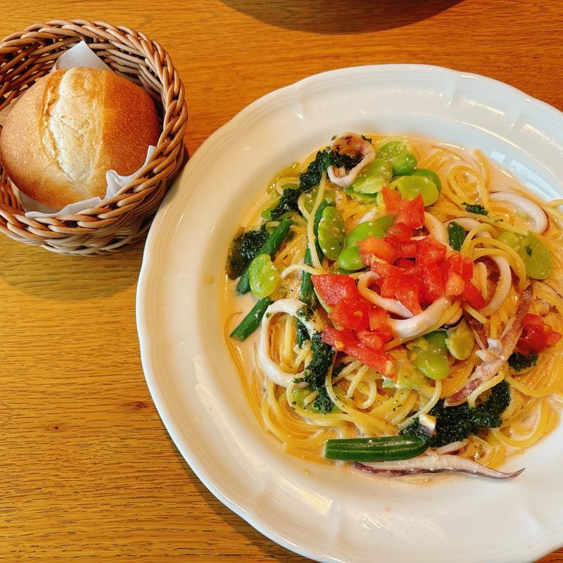 明太子とイカのジェノベーゼパスタ(アフタヌーンティー・ティールーム新潟伊勢丹3F)