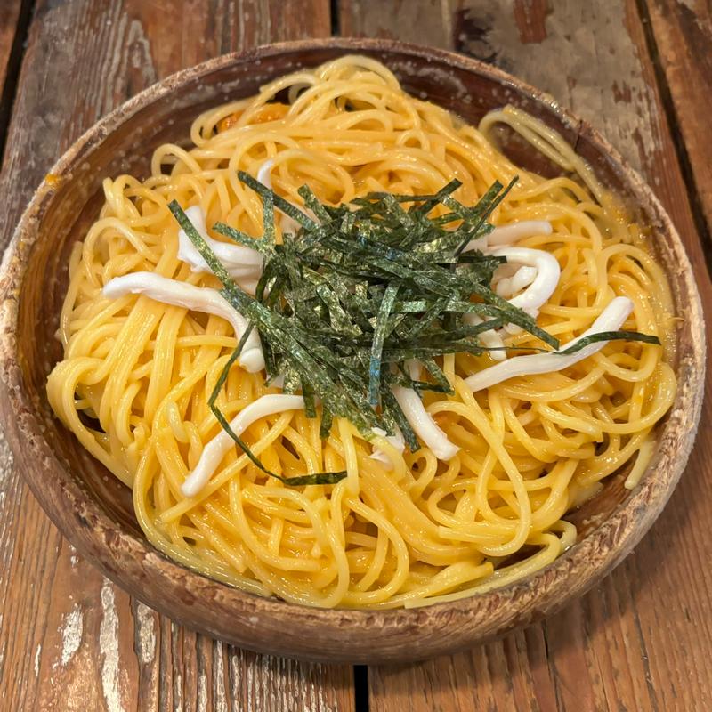 たらことウニとイカのスパゲティー(スパゲティーNokishita)