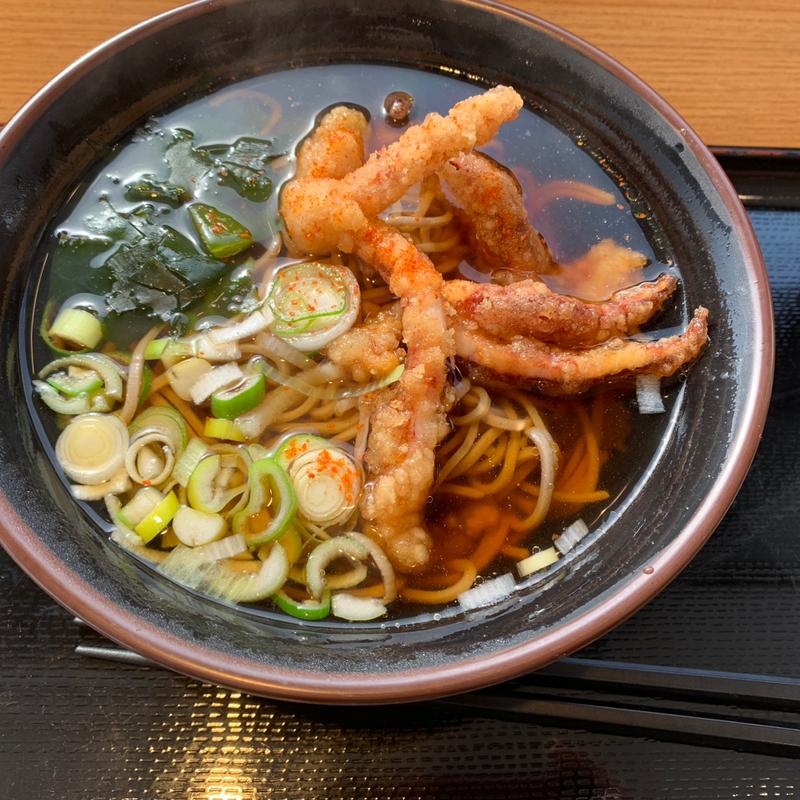 イカゲソそば(ショッピングコーナー 岩見沢SA(下り))