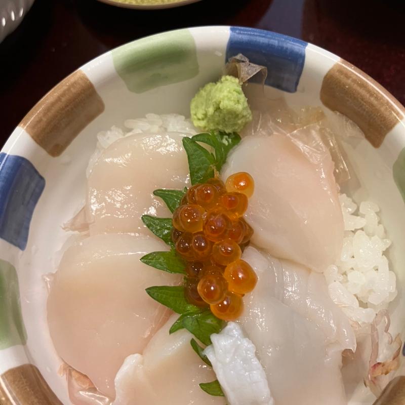 ミニほたていくら丼(和食レストランとんでん 厚別店)