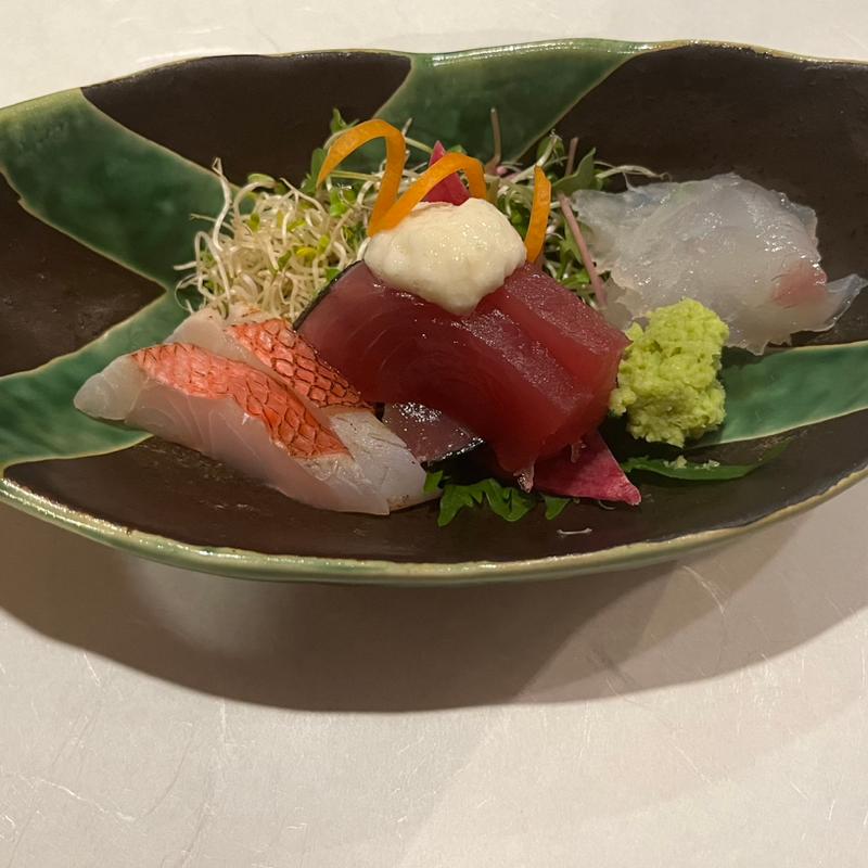 金目　鰹　コチお刺身　コース(多満喜)