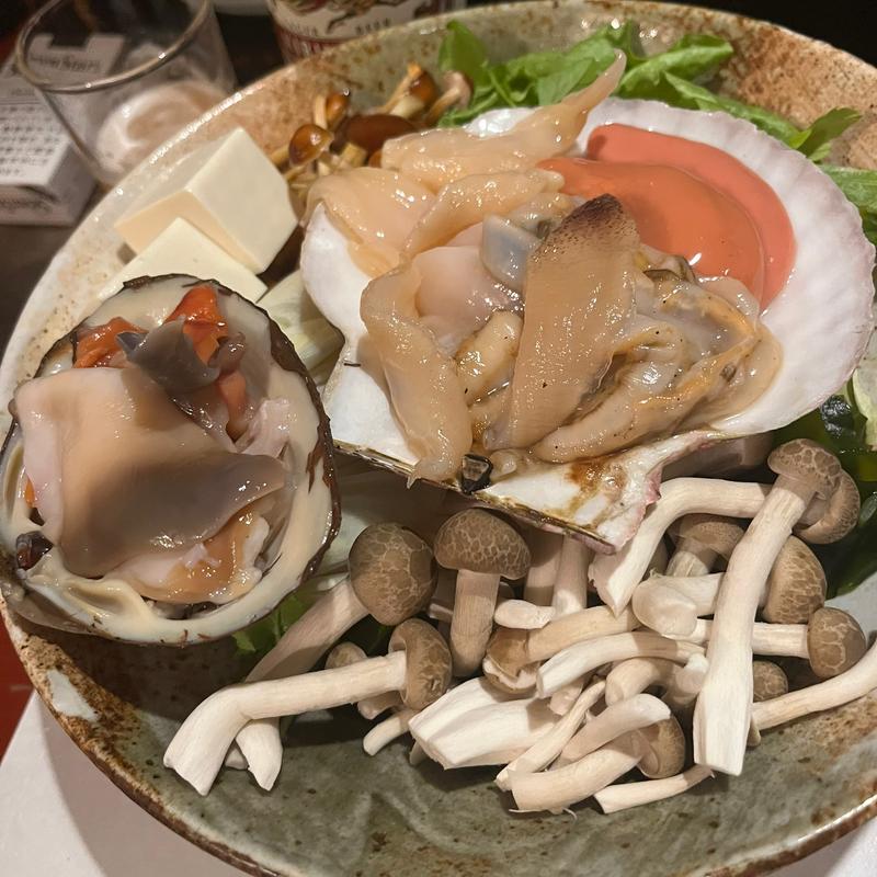 貝しゃぶしゃぶ　コース(多満喜)