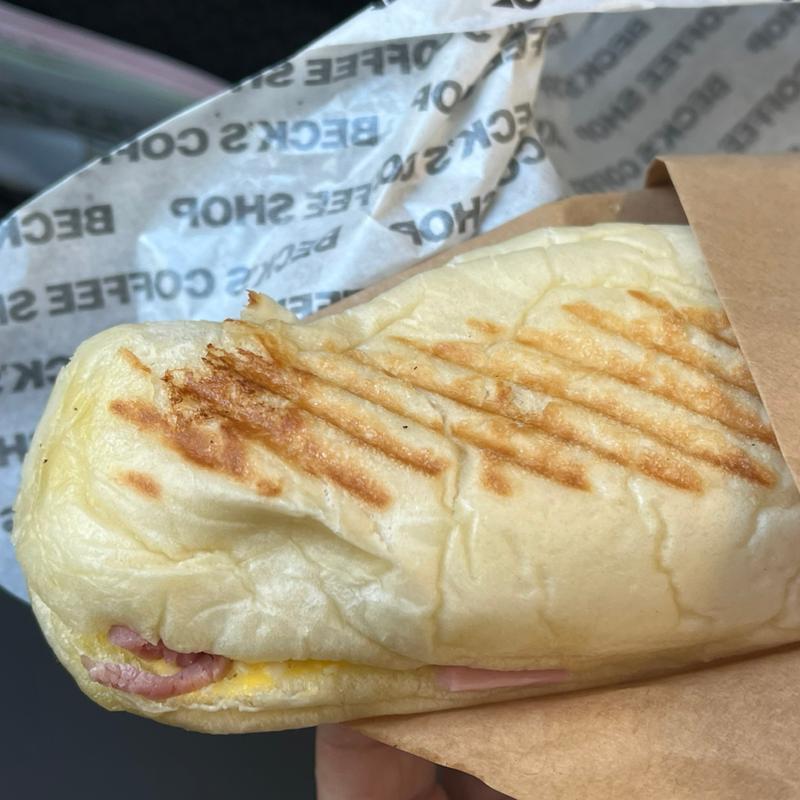 ハムたまごセット(ベックスコーヒーショップ 上野中央口店)