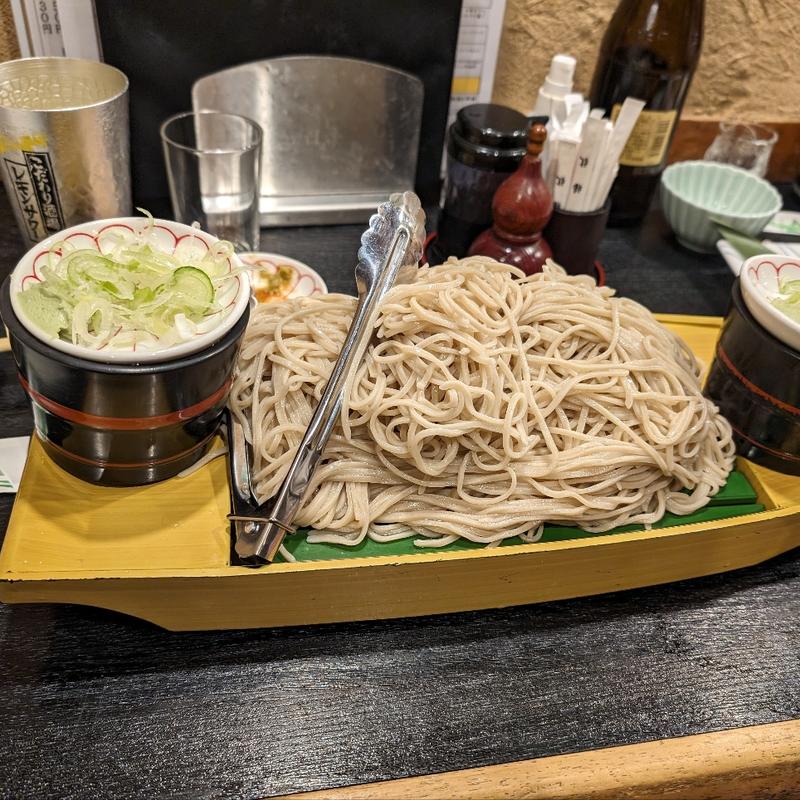 舟盛り蕎麦(そば処寿毛平)