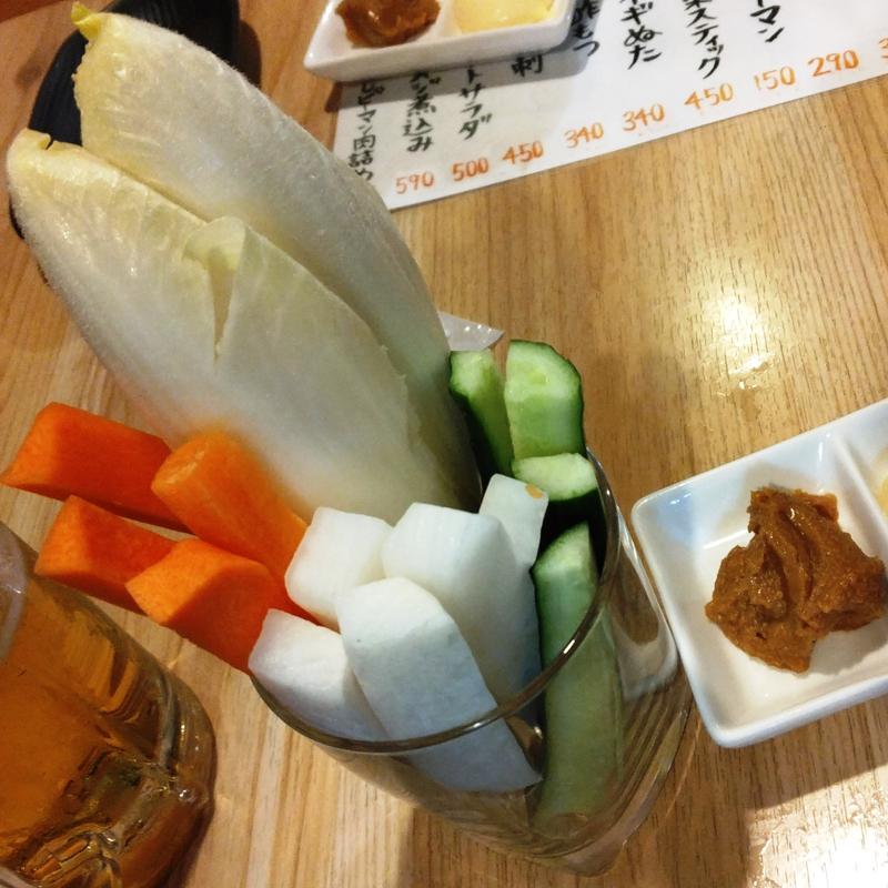 野菜スティック(もつ焼き まめ幸)
