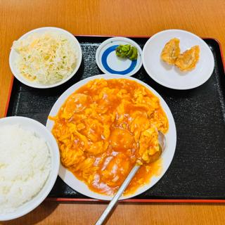 エビ玉子チリソースセット(台湾料理 金盛軒)