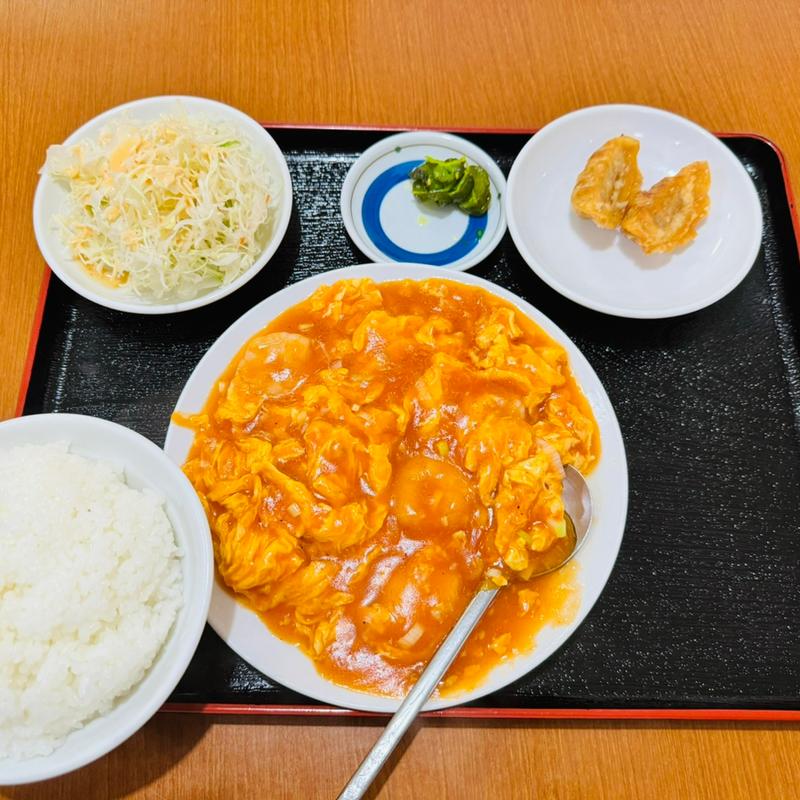 エビ玉子チリソースセット(台湾料理 金盛軒)