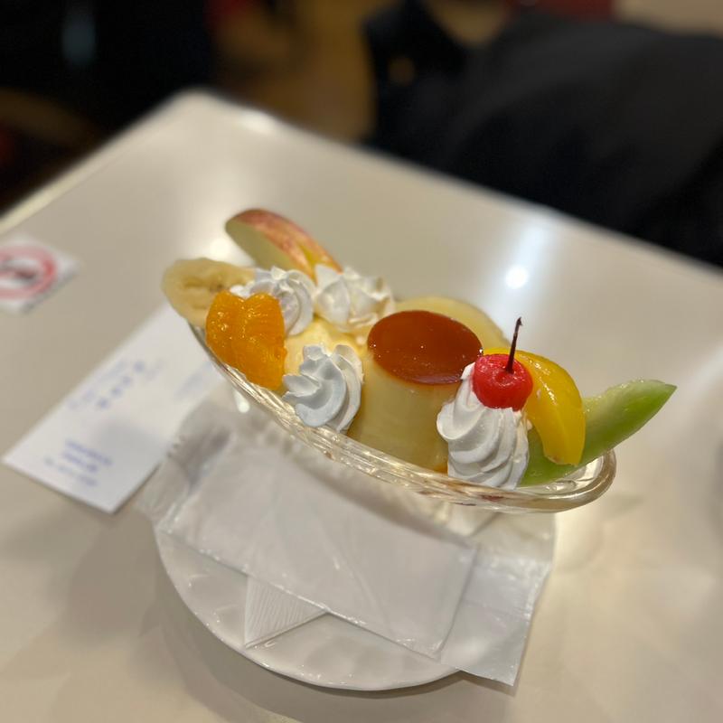 プリン　ア・ラ・モード(パーラーキムラヤ)