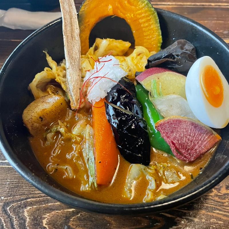 厳選野菜のカレー(スープカレー奥芝商店 旭川亭)