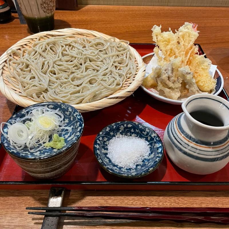 天ぷらせいろ(蕎麦前　一心)