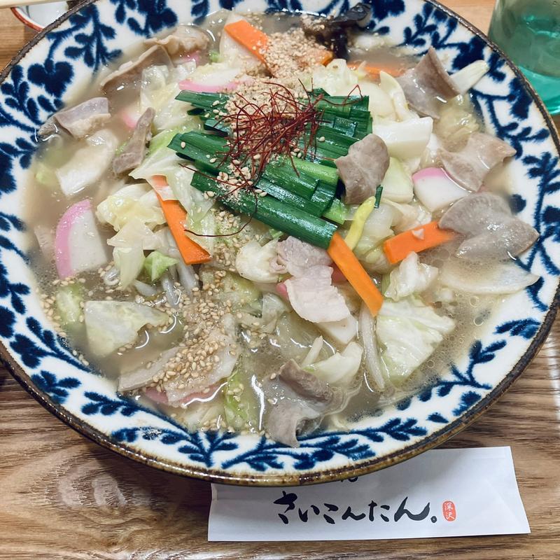 もつ韮ちゃんぽん(福岡 筑豊ちゃんぽん さいこんたん)