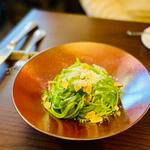 FIRENZEコース　季節野菜入りのほうれん草のジェノー