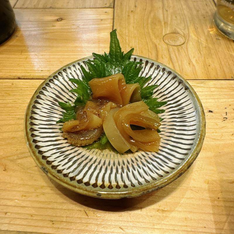 いかの沖漬け 黒七味和え(大衆酒場 チャン栓チャン)