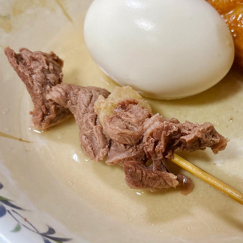 おでん牛スジ(九州ラーメン日吉 大和田店)