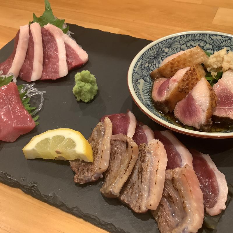 刺身盛り4種(合鴨専門店 香春 KAWARA)