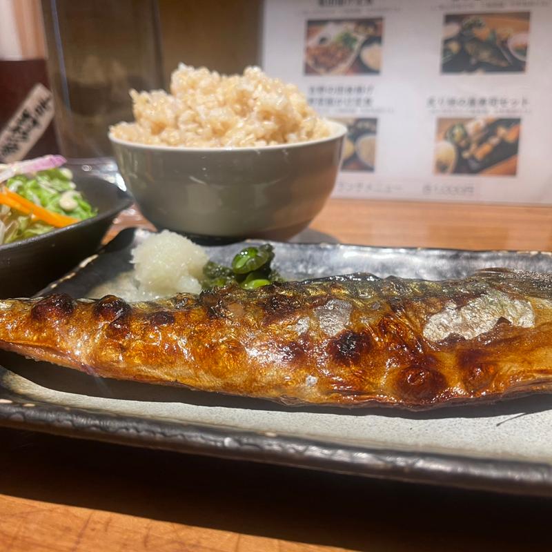 香草塩さば定食　大盛り(あをによし)