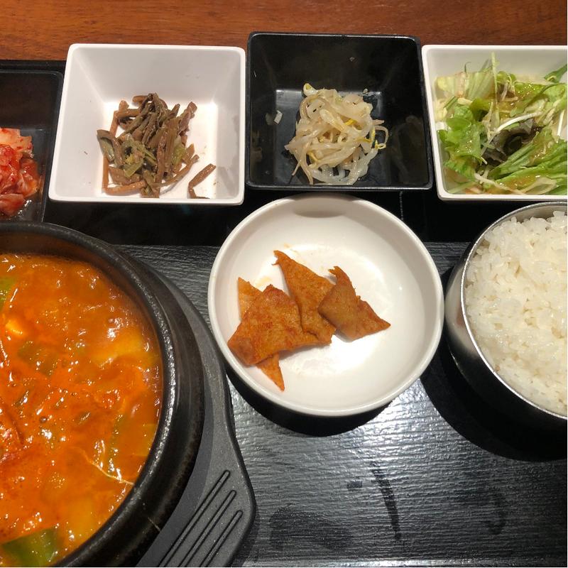 純豆腐チゲ(長寿韓酒房 新浦安店)