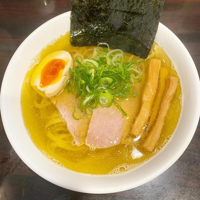 煮干そば(平打ち麺)(麺や心楽)