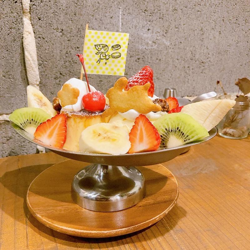 プリンアラモード(喫茶めくる )