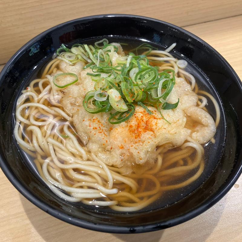 かき揚げえきそば(えきそば在来線下り店)